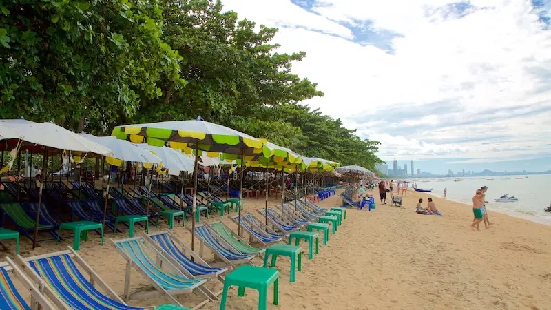 Praia Jomtien em Pattaya