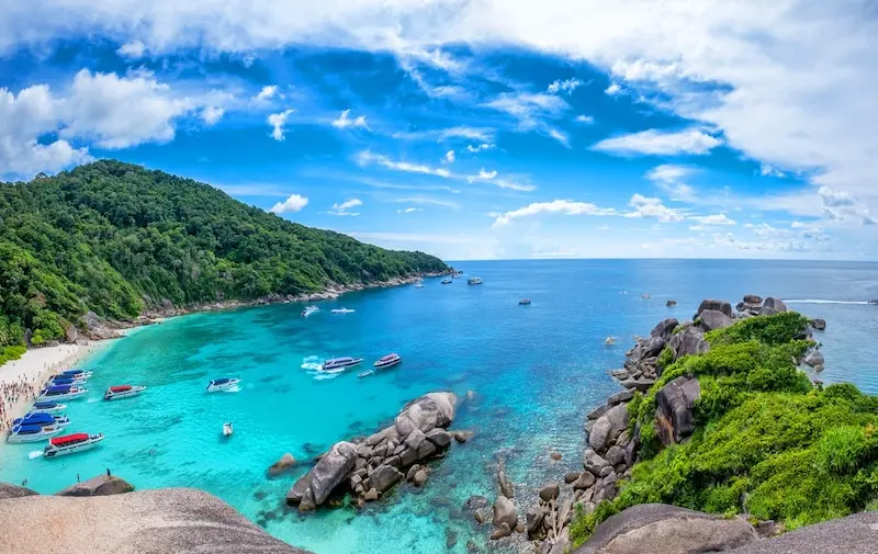 Passeio de barco às Ilhas Similan