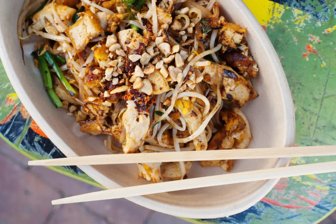 Prato no Crushcraft Thai Eats em Dallas