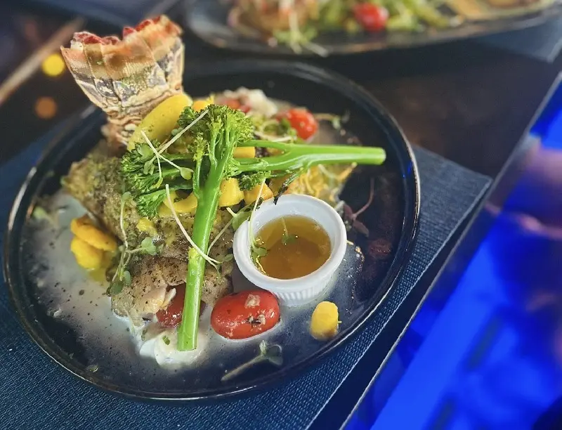 Prato saboroso do Pinchos Grill & Bar em Aruba Prato saboroso do Pinchos Grill & Bar em Aruba