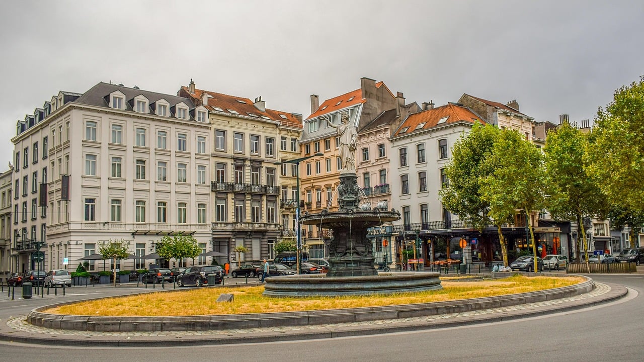 Praça em Bruxelas