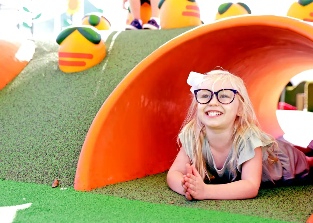 Rebecca Rabbit's Playground no parque da Peppa Pig na Flórida Rebecca Rabbit's Playground no parque da Peppa Pig na Flórida