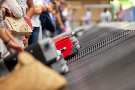 Bagagens no aeroporto