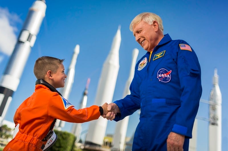 Encontro com astronauta no NASA Kennedy Space Center