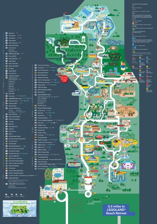 Mapa Legoland Florida Mapa Legoland Florida