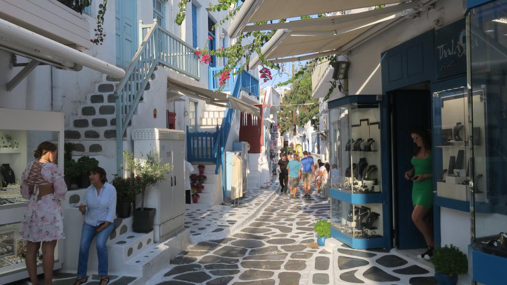 Matogianni Street em Mykonos