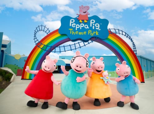 Personagens no Peppa Pig Theme Park Florida