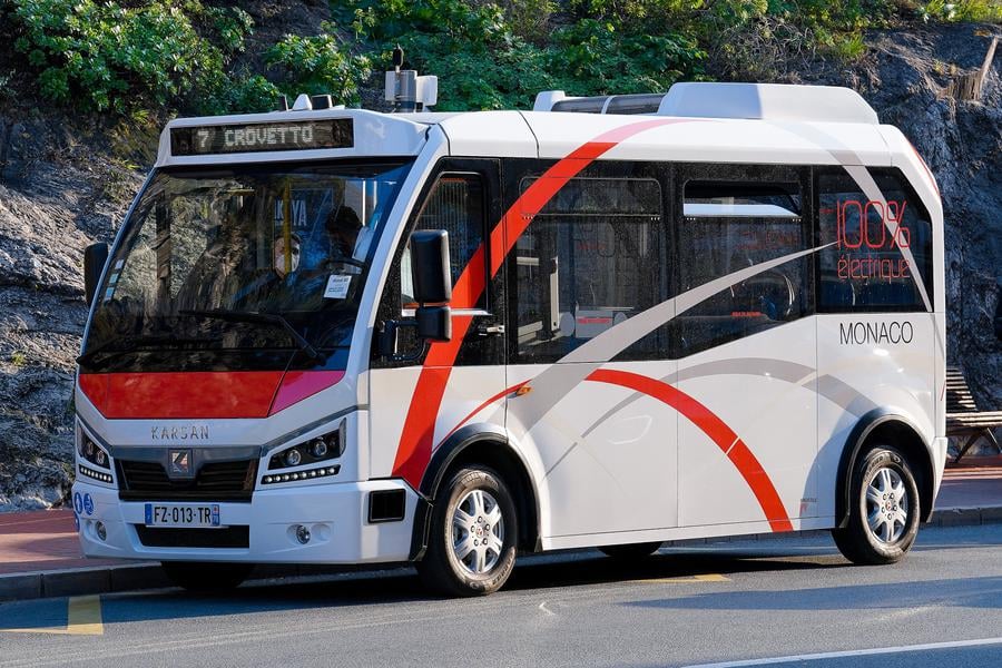ônibus em Mônaco