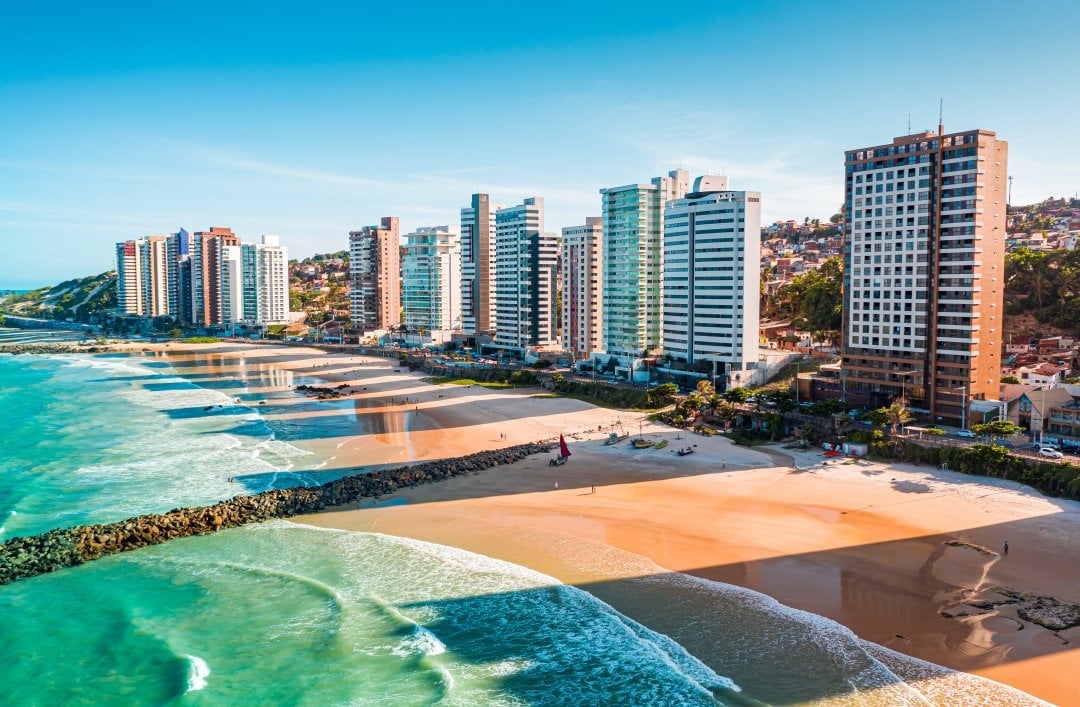 Dia ensolarado na praia em Natal Dia ensolarado na praia em Natal