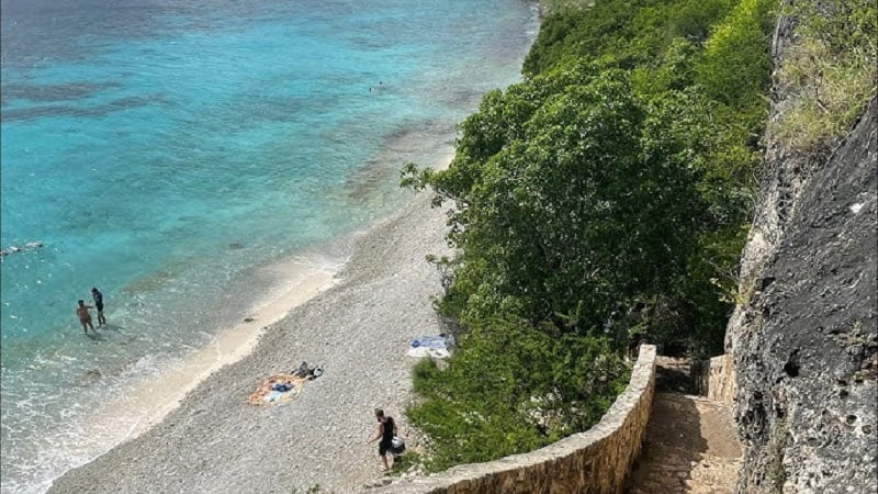 1000 Steps Beach em Bonaire