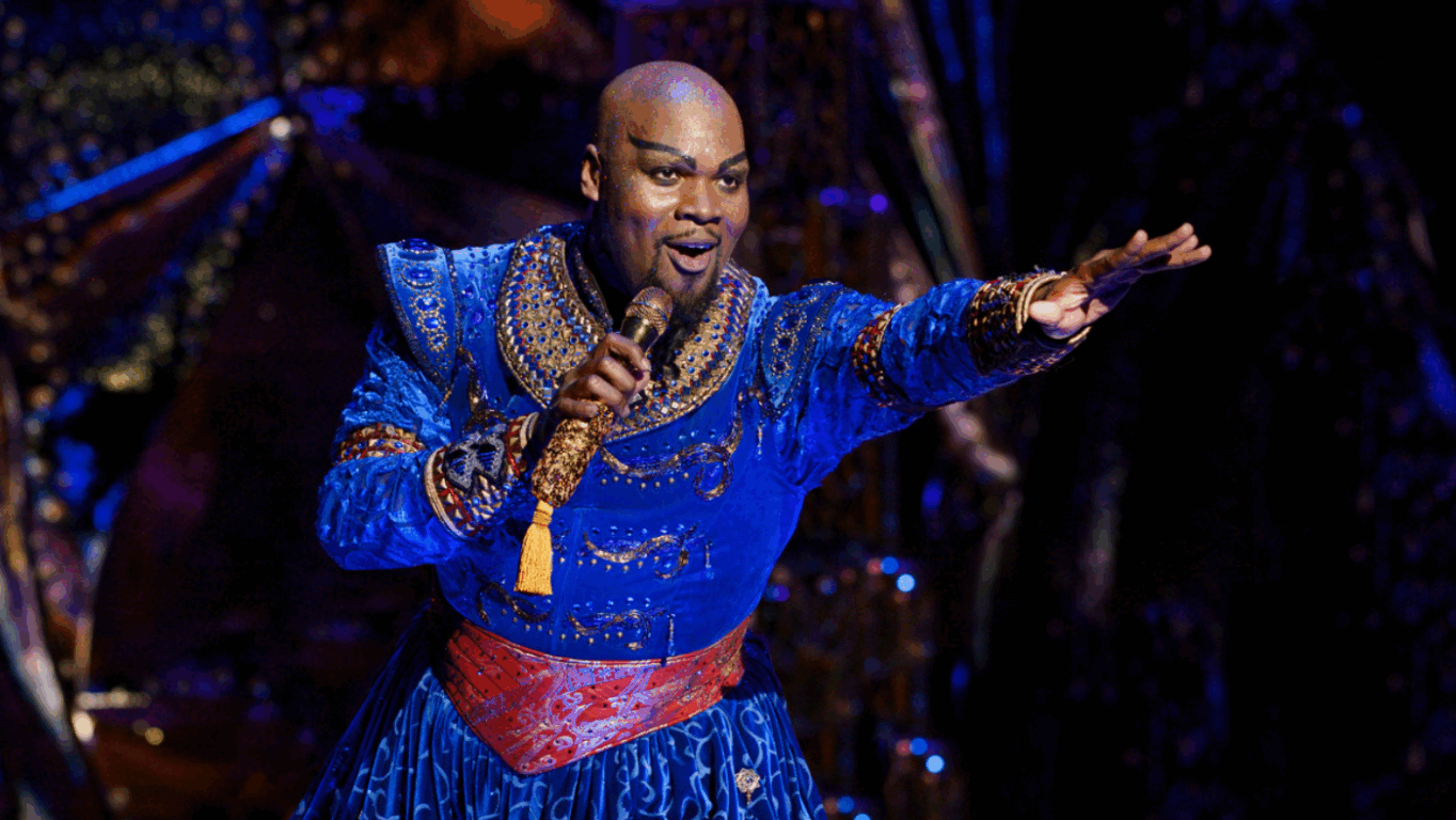 Gênio no Musical Aladdin na Broadway em Nova York