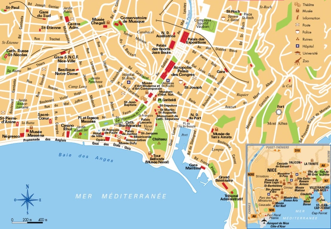 Mapa de Nice