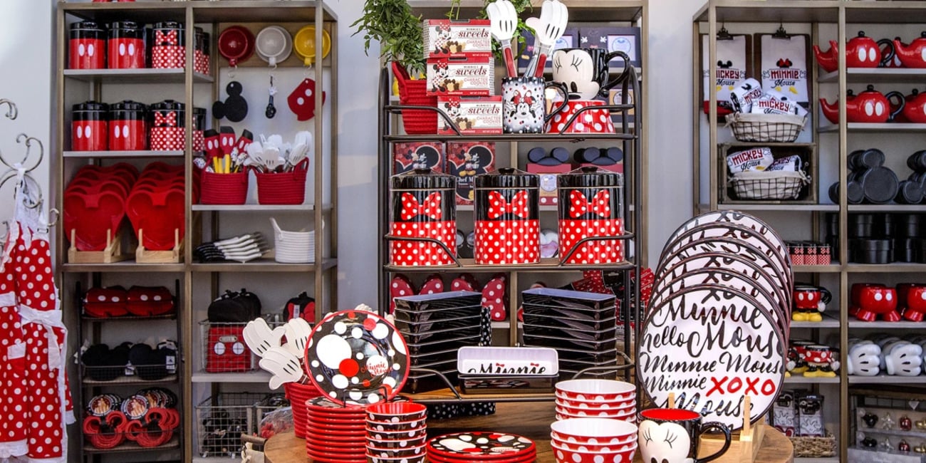 Produtos de decoração na Disney Store