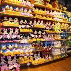 Pelúcias na Disney Store