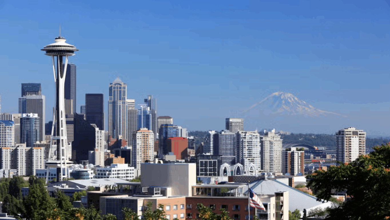 Vista da cidade de Seattle