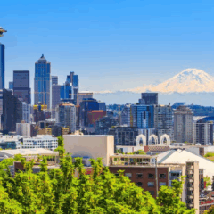 Vista da cidade de Seattle