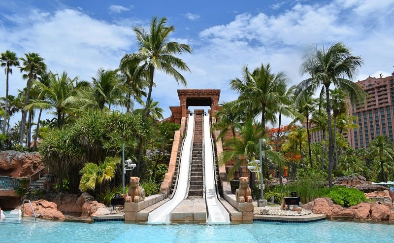 Aquaventure em Nova Providência nas Bahamas