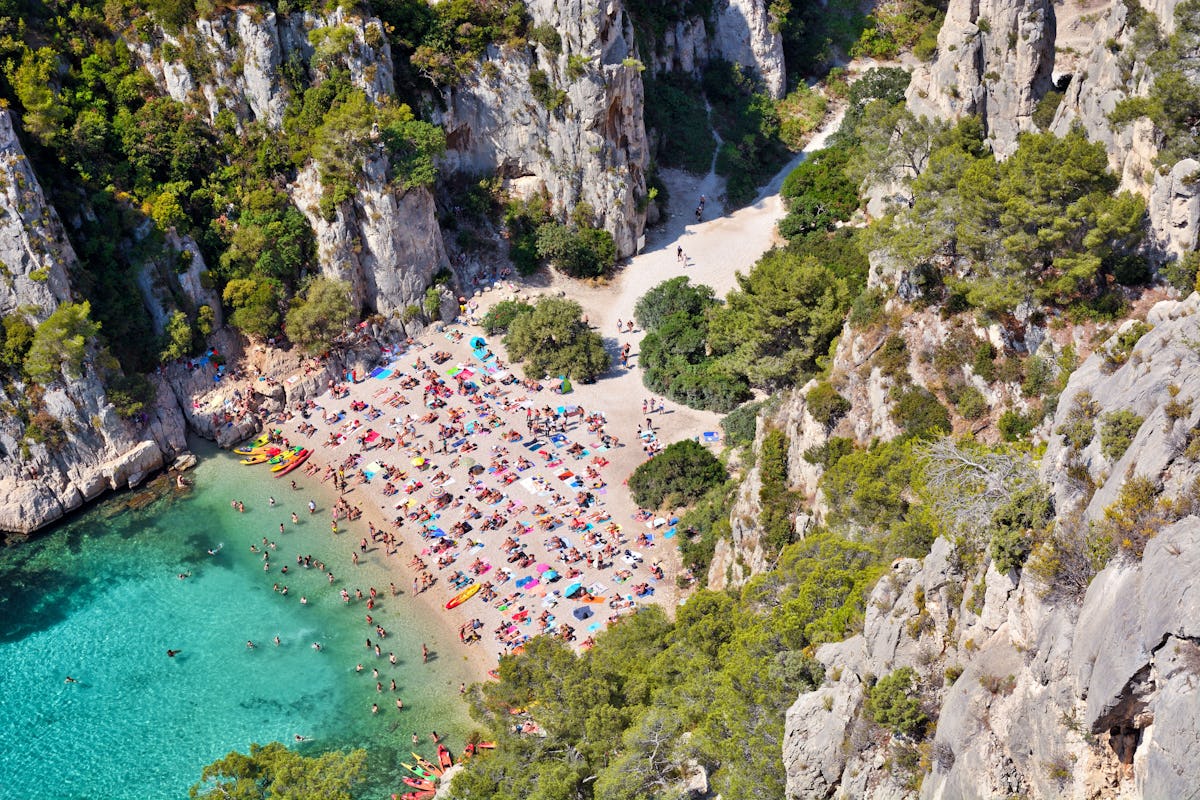 Praia em Marseille