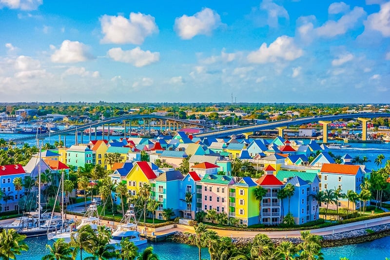 Centro de Nassau nas Bahamas
