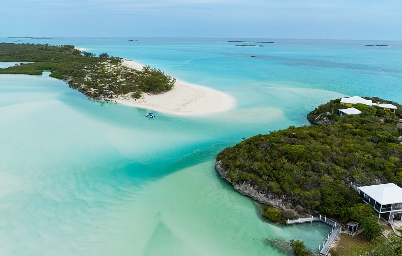 Exuma Islands nas Bahamas