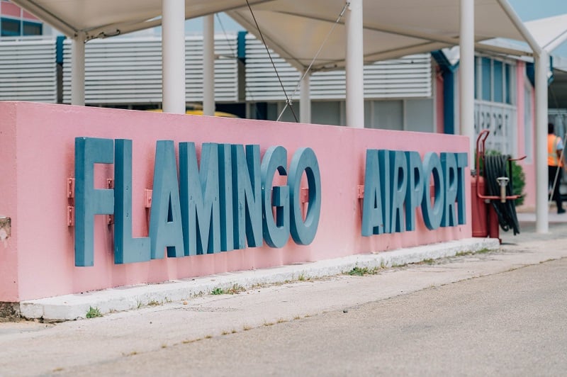 Aeroporto de Bonaire no Caribe