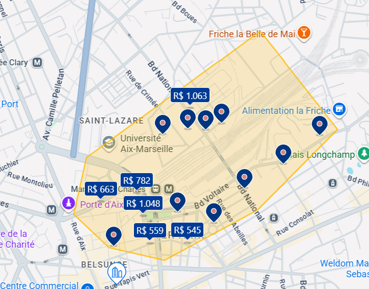 Mapa de Saint-Charles