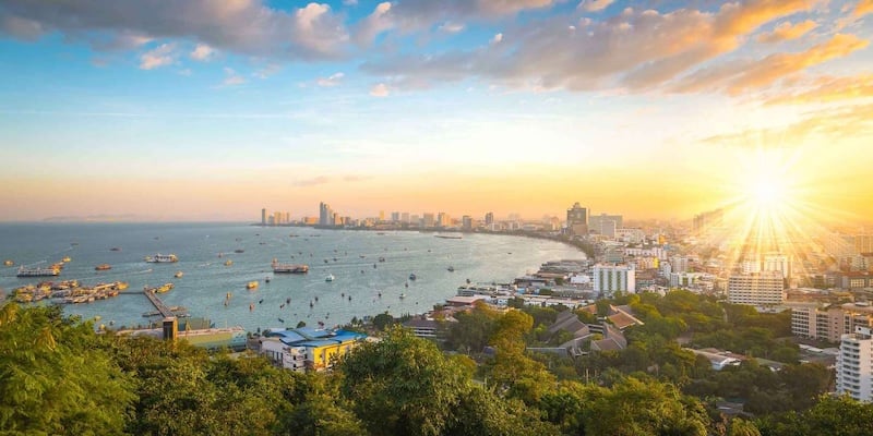 Vista do mirante de Pattaya