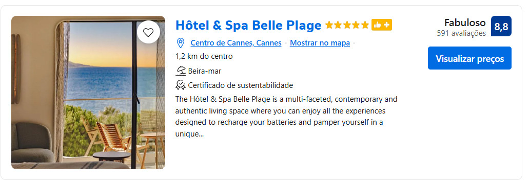 Bons hotéis em Cannes