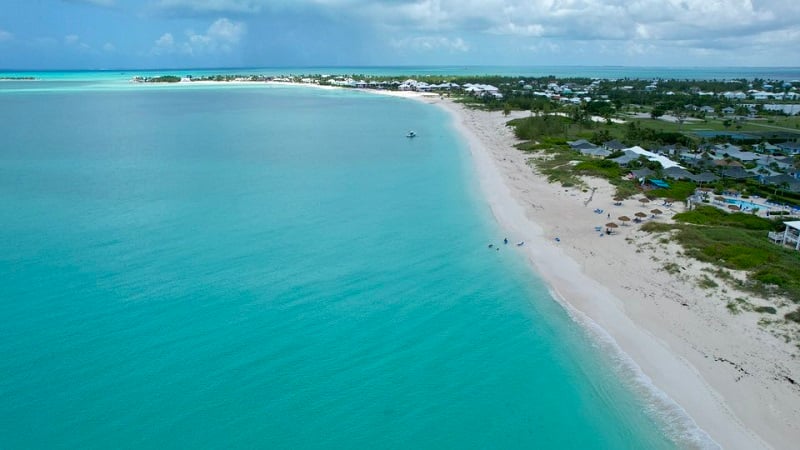 Praia nas Bahamas