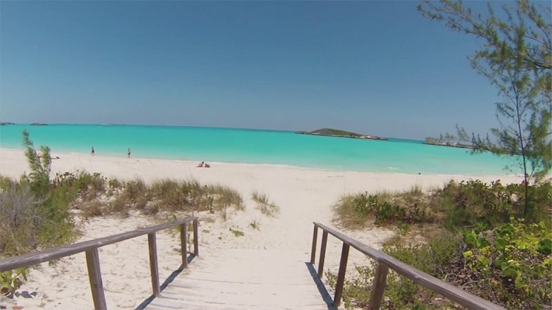 Tropic of Cancer Beach em Exuma