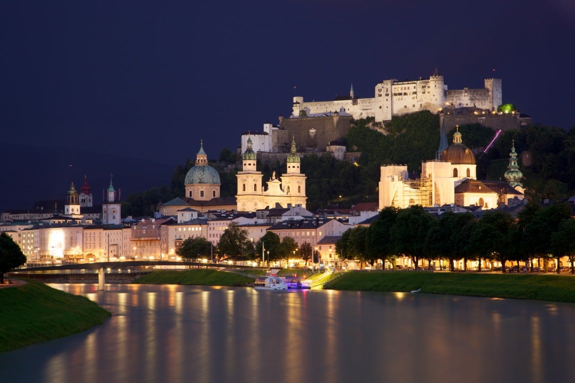 Salzach à noite Salzach à noite
