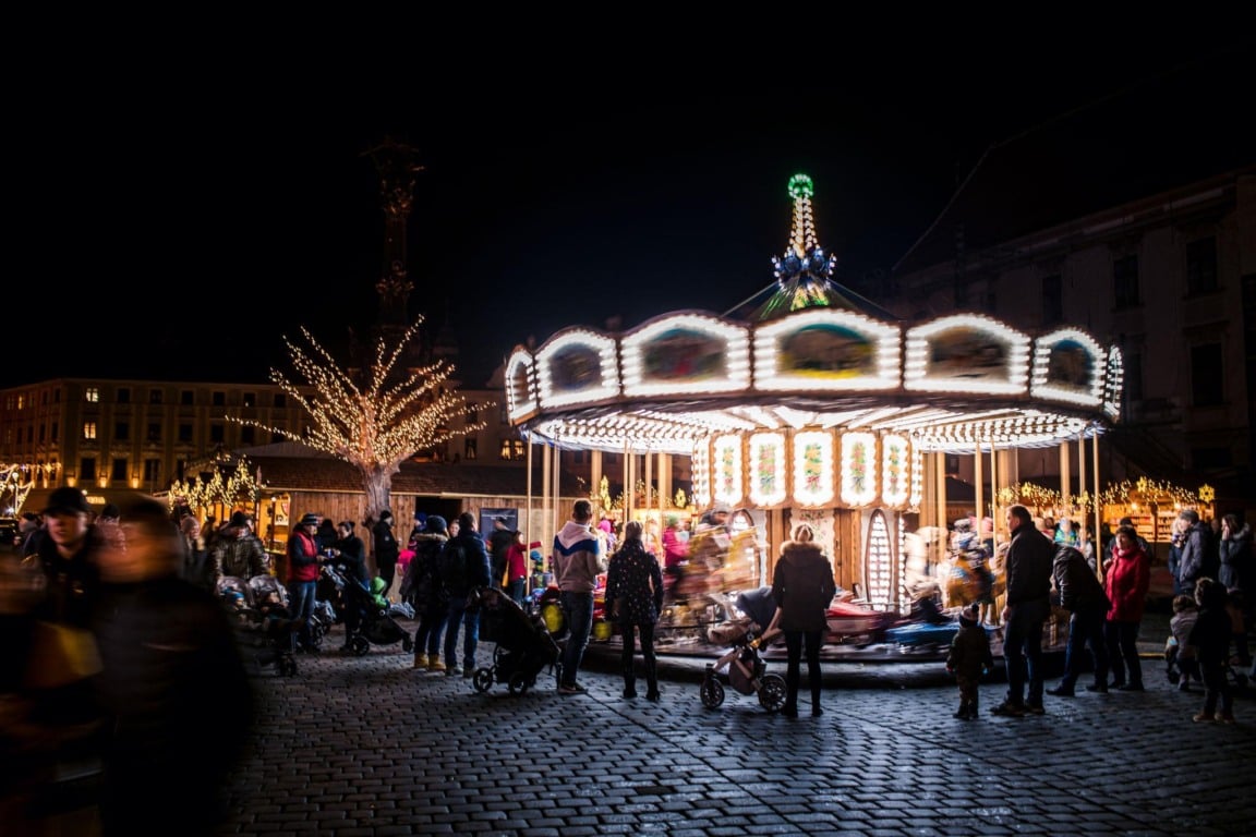 Mercado de Natal de Olomouc na República Checa  Mercado de Natal de Olomouc