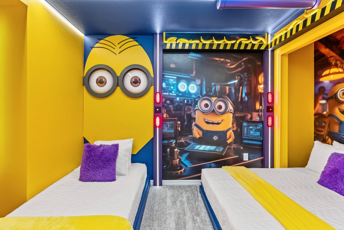 Quarto temático de Minions em Casa de 5 quartos em Windsor Cay
