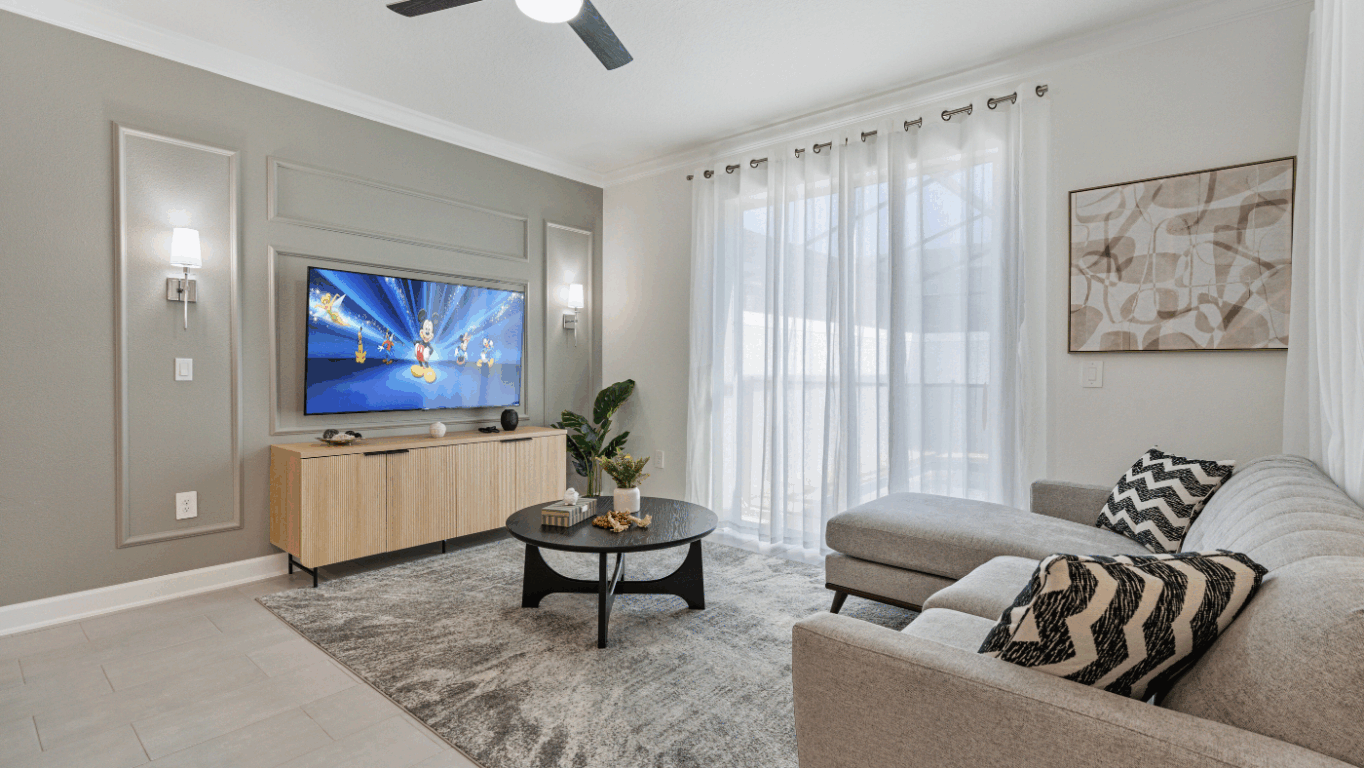 Sala em casa no condomínio Storey Lake em Orlando