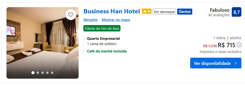 Hotéis na Capadócia