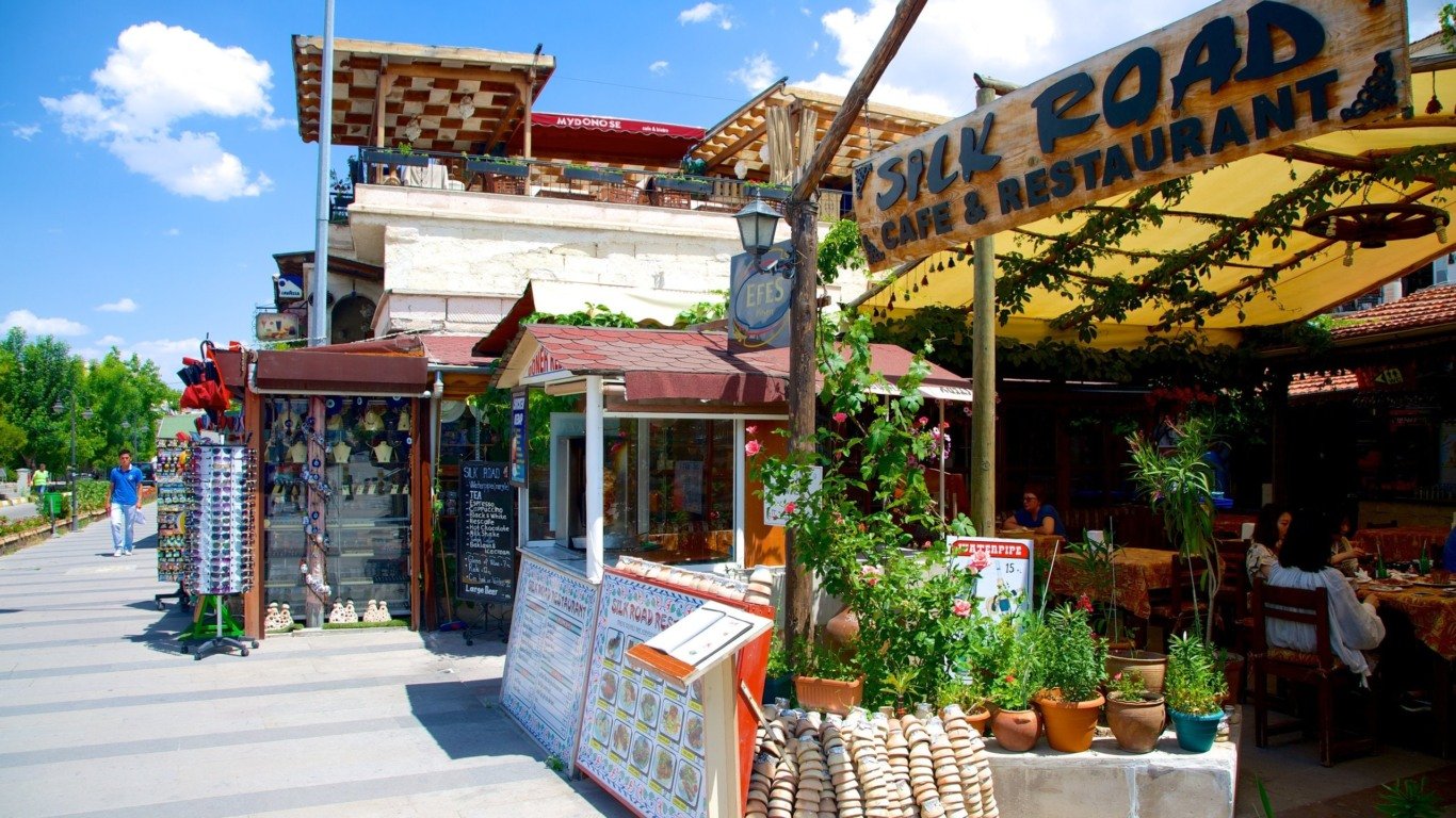 Cafés e restaurantes na Capadócia