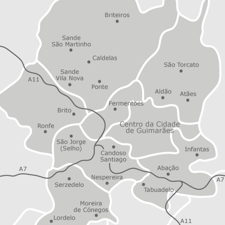 Mapa de Guimarães
