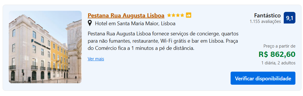 encontrar as melhores hospedagens em Lisboa e bons preços