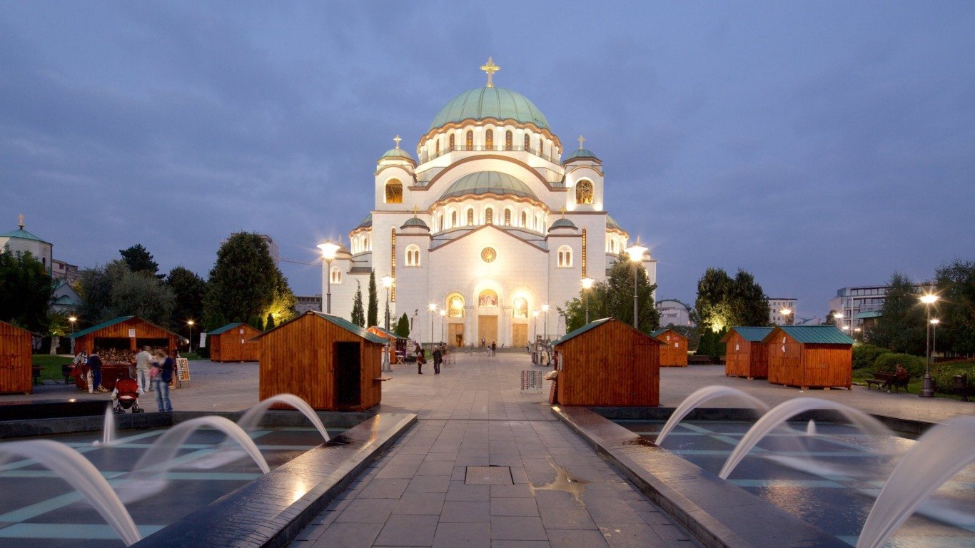 Catedral em Belgrado na Sérvia