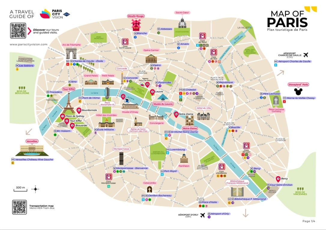 Mapa de Paris Mapa de Paris