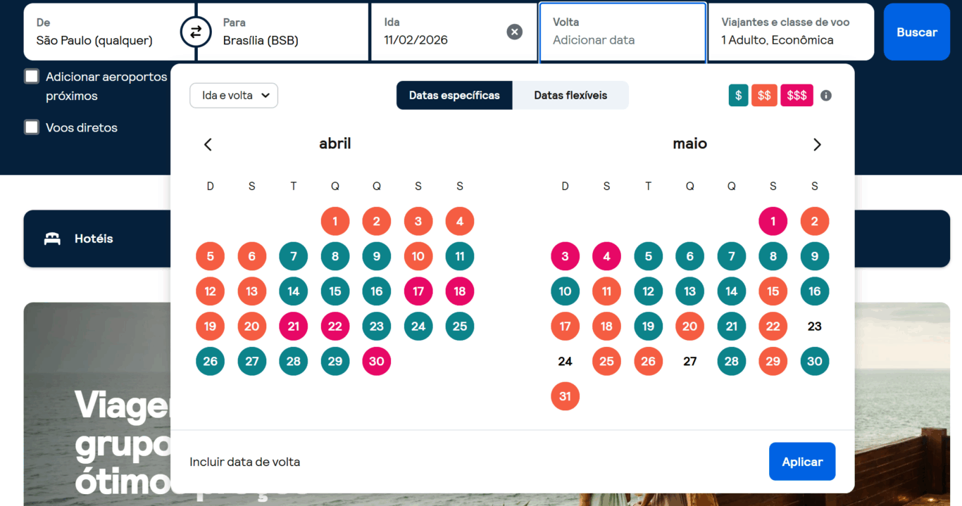 Comparador de passagens aéreas