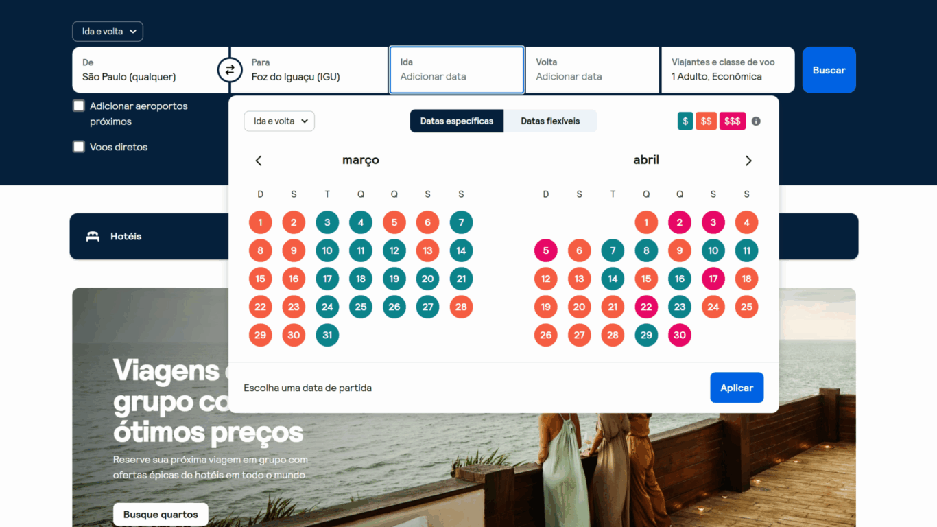 Comparador de passagens aéreas - Foz do Iguaçu