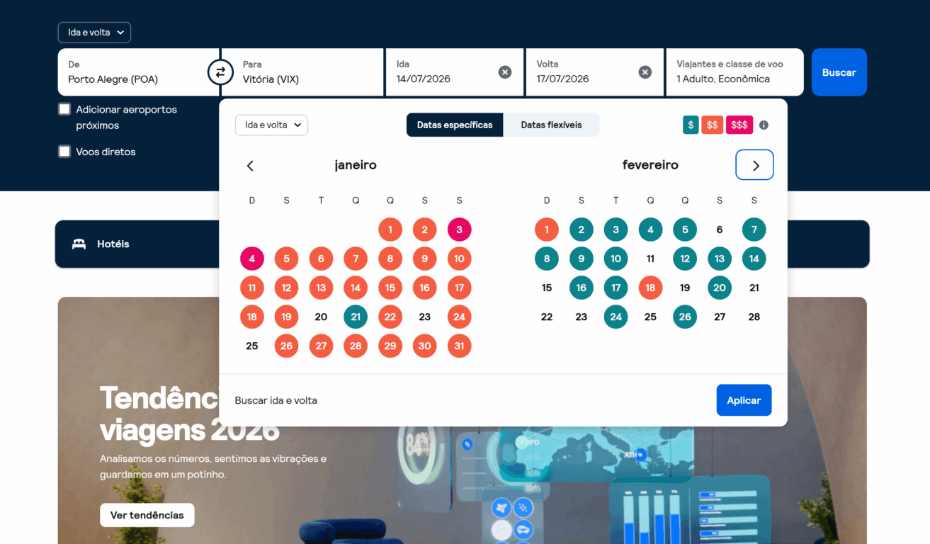 Comparador de passagens aéreas - Vitória
