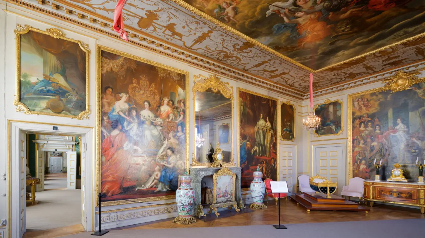 Interior do Palácio de Drottningholm Interior do Palácio de Drottningholm