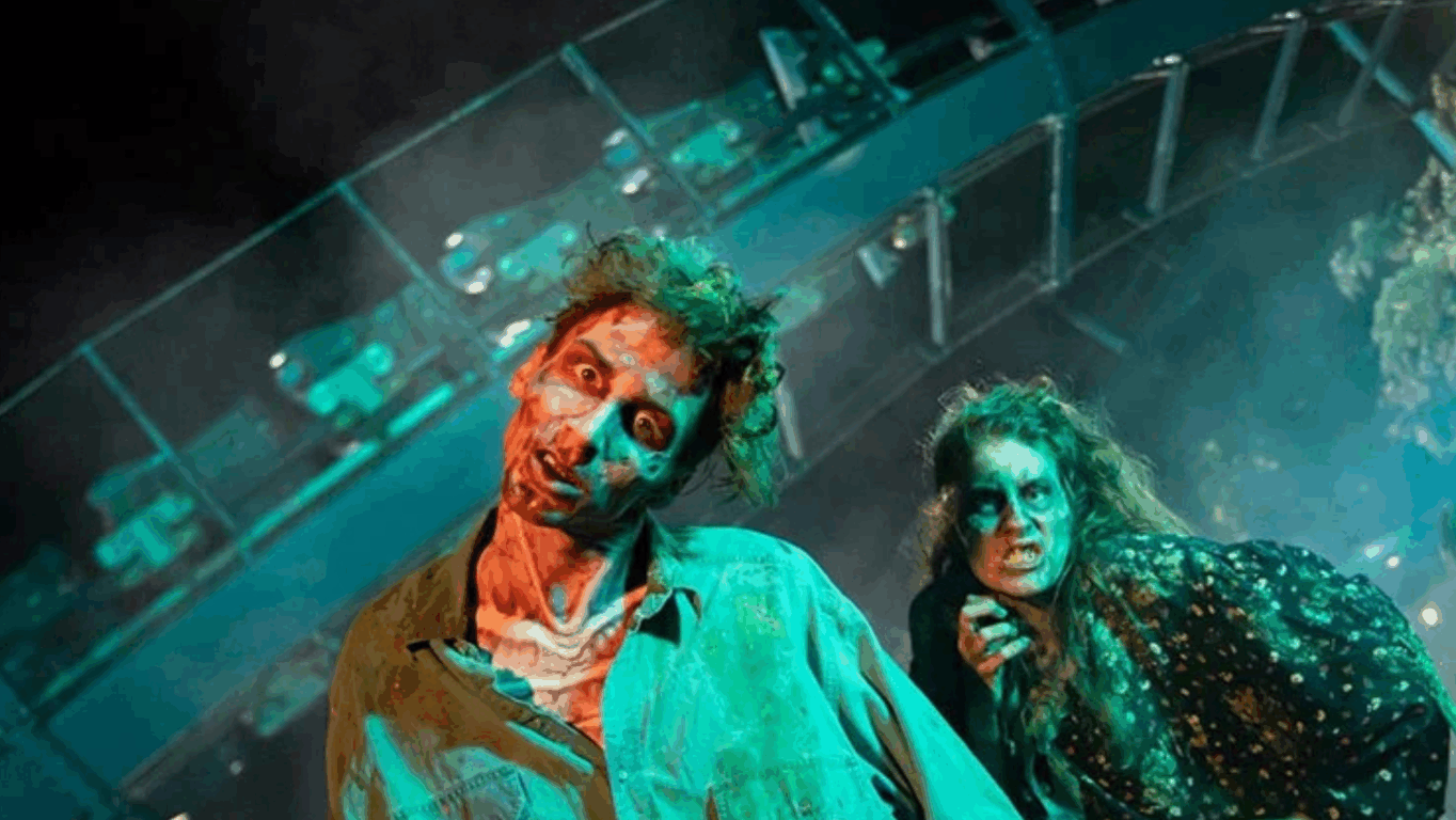 Zumbis no Howl-O-Scream no SeaWorld Orlando
