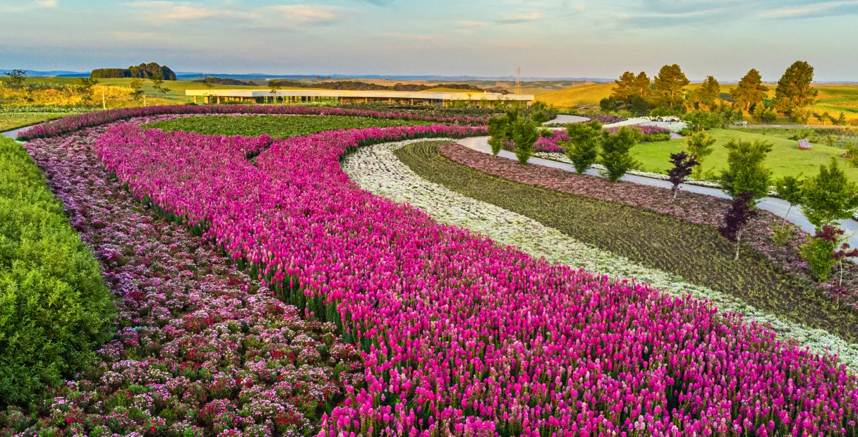 Jardins do Mátria Parque perto de Gramado