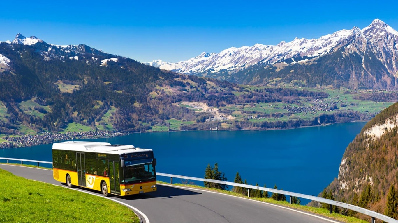 Ônibus em Interlaken