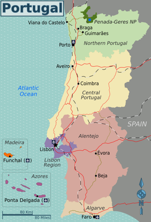 Mapa de Portugal