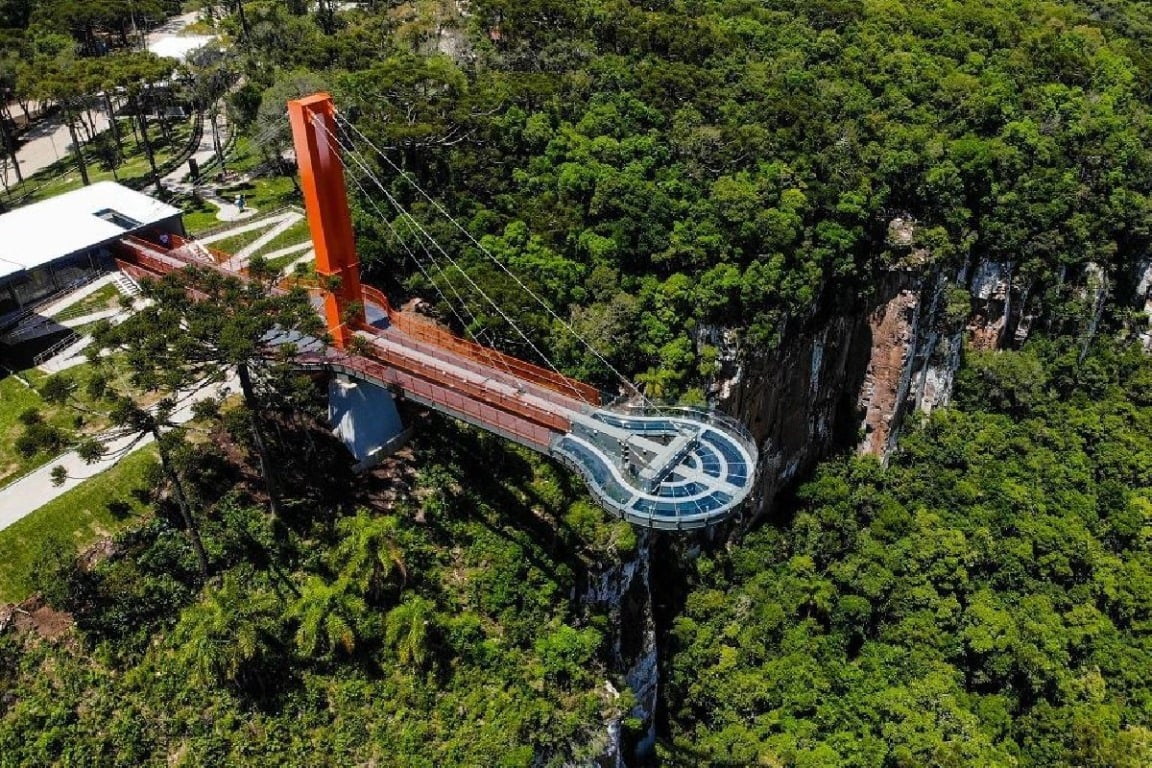 Vista panorâmica Skyglass Canela