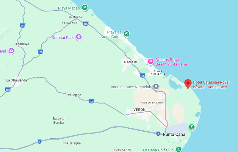 Hotel Catalonia Royal Bavaro Punta Cana: Mapa